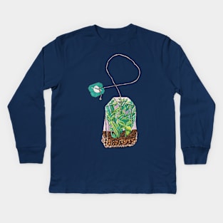 Tea Bag Terrarium Kids Long Sleeve T-Shirt